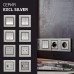 Выключатель одноклавишный Vesta-Electric Exclusive Silver Metallic серебро FVK050305SER