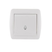 Кнопка звонка Lezard Demet белый 711-0200-103 Кнопка звонка Lezard Demet белый 711-0200-103