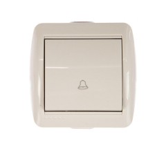 Кнопка звонка Lezard Nata белый 710-0200-103