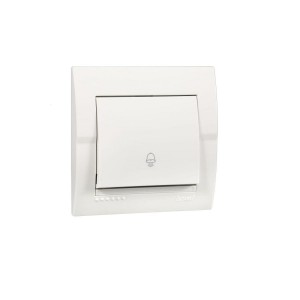 Кнопка звонка Lezard Deriy белый 702-0202-103