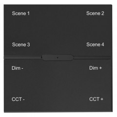 Беспроводная смарт панель-выключатель ДУ iLedex Technical Vision SP 48V-4-BK