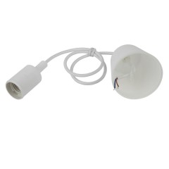 Патрон с подвесом ЭРА белый ACS PTR/P-E27-PLA-WH-CAB Б0048038 Патрон с подвесом ЭРА белый ACS PTR/P-E27-PLA-WH-CAB Б0048038