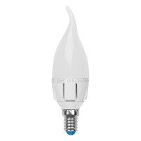 Лампа светодиодная диммируемая Uniel E14 6W 4500K матовая LED-CW37-6W/NW/E14/FR/DIM 08692