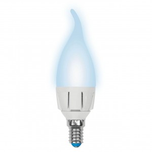 Лампа светодиодная диммируемая Uniel E14 7W 4000K матовая LED-CW37 7W/4000K/E14/FR/DIM PLP01WH UL-00004298