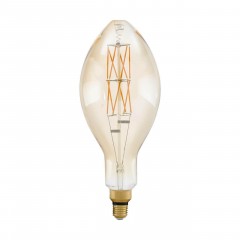 Лампа светодиодная филаментная диммируемая Eglo E27 8W 2100К янтарь 11685
