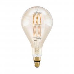 Лампа светодиодная филаментная диммируемая Eglo E27 8W 2100К янтарь 11686