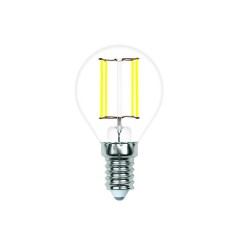 Лампа светодиодная филаментная Volpe E14 4W 4000K прозрачная LED-G45-4W/4000K/E14/CL/SLF UL-00008313