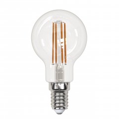Лампа светодиодная филаментная Uniel E14 13W 4000K прозрачная LED-G45-13W/4000K/E14/CL PLS02WH UL-00005906