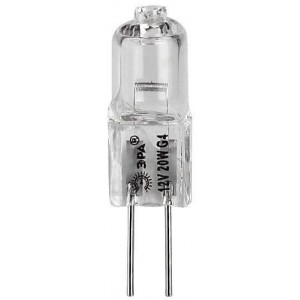 Лампа галогенная ЭРА G4 20W 2700K прозрачная G4-JC-20W-12V C0027369