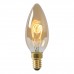 Лампа светодиодная диммируемая Lucide E14 3W 2200K янтарная 49043/03/62