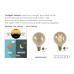 Лампа светодиодная Lucide E27 4W 2200K янтарная 49032/04/62