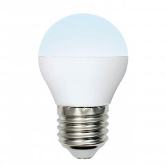 Лампа светодиодная Uniel E27 6W 4000K матовая LED-G45-6W/NW/E27/FR/MB PLM11WH UL-00002378