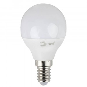 Лампа светодиодная ЭРА E14 7W 4000K матовая LED P45-7W-840-E14 Б0020551