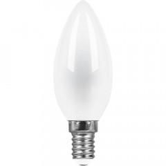 Лампа светодиодная Feron E14 11W 2700K Свеча Матовая LB-713 38005