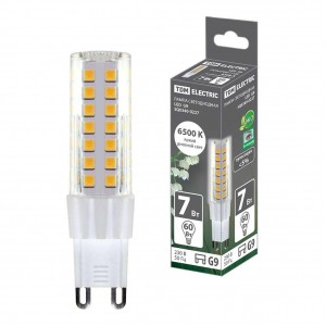 Лампа светодиодная TDM Electric G9 7W 6500K прозрачная SQ0340-0227