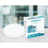 Лампа светодиодная Ambrella light GX53 8W 6400K белая 253204