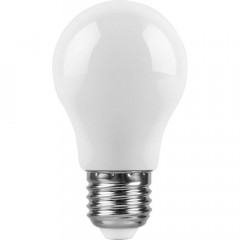 Лампа светодиодная Feron E27 3W 6400K Шар Матовая LB-375 25920