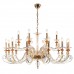 Подвесная люстра Crystal Lux Catarina SP12+6 V2 Gold/Transparent-Cognac