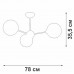 Подвесная люстра Vitaluce V4321/3PL