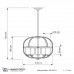 Подвесная люстра Lumina Deco Monterey LDP 1141-5 BK+MD