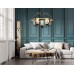 Подвесная люстра Lumina Deco Monterey LDP 1141-5 BK+MD