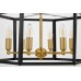 Подвесная люстра Lumina Deco Lorton LDP 1142-6 BK+MD