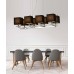 Купить Подвесная люстра Lumina Deco Fianelo LDP 1248-8 BK с доставкой по России