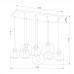 Купить Подвесная люстра TK Lighting 4113 Cubus Graphite с доставкой по России