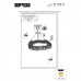 Подвесная люстра iLamp Savage 9065-D600 GD