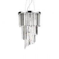 Подвесная люстра Ideal Lux Carlton SP8 Cromo 117737