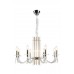Купить Подвесная люстра Crystal Lux AURELIO SP8 GOLD+CHROME/TRANSPARENT с доставкой по России