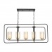 Подвесная люстра Lumina Deco Indivia LDP 1238-5 BK+MD