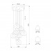 Подвесная люстра TK Lighting 10208 Cubus