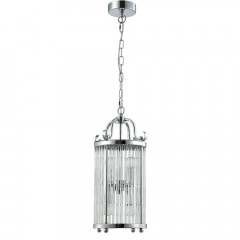 Подвесная люстра Crystal Lux Tadeo SP4 D200 Chrome/Transparente