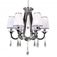 Подвесная люстра Lumina Deco Milesia LDP 8926-6 WT+CHR