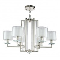 Подвесная люстра Crystal Lux Nicolas SP-PL6 Nickel/White