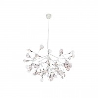 Подвесная светодиодная люстра Crystal Lux Evita SP63 White/Transparent