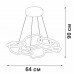 Подвесная светодиодная люстра Vitaluce V4695-0/8S
