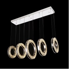 Подвесная светодиодная люстра iLedex Crystal ice 4460-5 72W CR