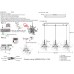 Подвесная люстра Crystal Lux GARDEN SP3х3 L1200 CHROME