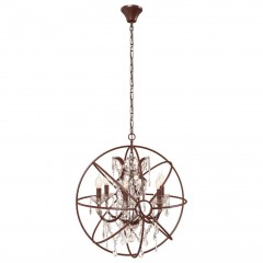 Подвесная люстра Loft IT Foucaults Orb Crystal Loft1897/6