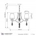 Купить Подвесная люстра Lumina Deco Dominni LDP 9268-3 CHR с доставкой по России