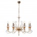 Купить Подвесная люстра Crystal Lux Catarina SP8 V2 Gold/Transparent-Cognac с доставкой по России