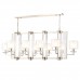 Купить Подвесная люстра Crystal Lux Nicolas SP10 L1300 Gold/White с доставкой по России