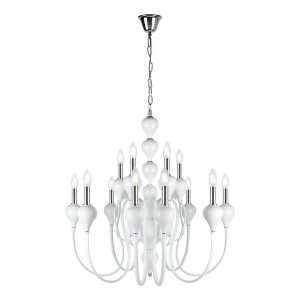 Подвесная люстра iLamp Lady 88003-8+4 WH