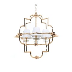 Подвесная люстра Lumina Deco Baltimore LDP 8020-4 GD+WT