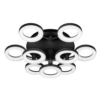 Потолочная светодиодная люстра iLedex Jomo FS-014-X9 108W BK