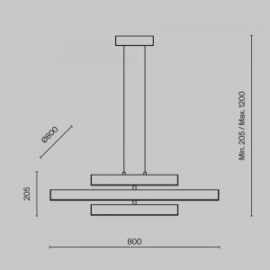 Подвесной светильник Maytoni MOD163PL-L38B4K
