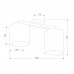 Потолочная люстра TK Lighting 4165 Tora Grey