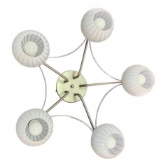 Потолочная люстра Elvan LU-37850/5-E14-Si+Wh